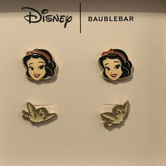 Disney Baublebar Snow White Birds Stud Earrings Set - Picture 3 of 3